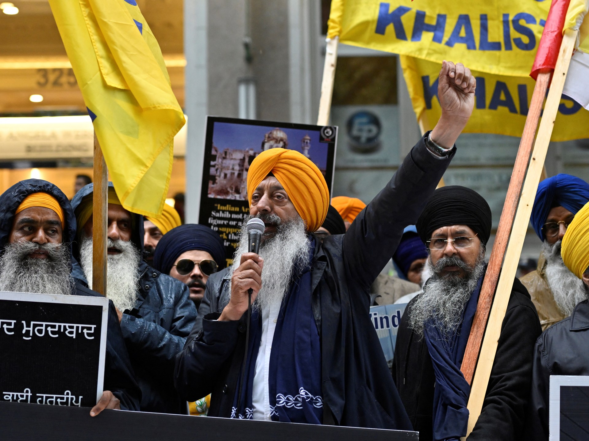 ہردیپ سنگھ نجار کے قتل پر کینیڈین سکھوں کا بھارتی حکومت کے خلاف احتجاج