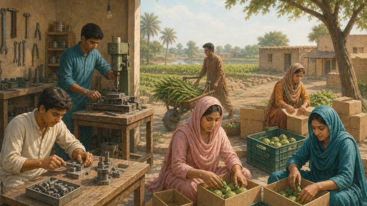 دیہی سندھ کے ایس ایم ایز کے لیے یونیدو، سیڈف کی 3.5 کروڑ روپے تک گرانٹ اسکیم — نمائشی تصویر