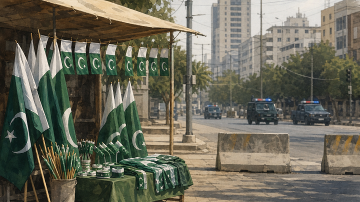 کراچی میں یومِ آزادی کے اسٹال پر فائرنگ کے الزام میں کالعدم ایس آر اے کے تین مشتبہ ارکان گرفتار — نمائشی تصویر