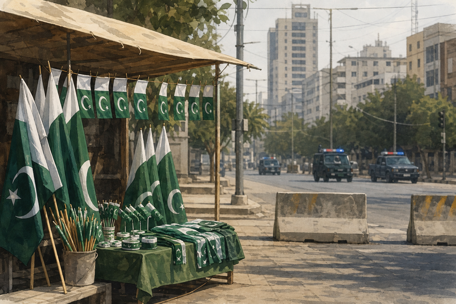 کراچی میں یومِ آزادی کے اسٹال پر فائرنگ کے الزام میں کالعدم ایس آر اے کے تین مشتبہ ارکان گرفتار — نمائشی تصویر