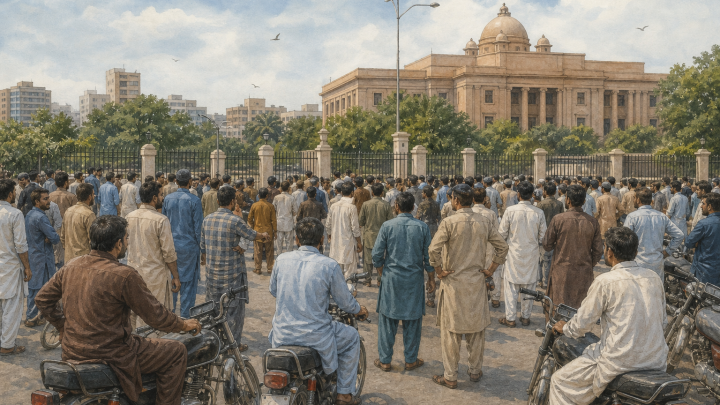 جماعت اسلامی کا پیٹرولیم لیوی کے خلاف ملک گیر ہڑتال اور اسلام آباد مارچ کا انتباہ — نمائشی تصویر