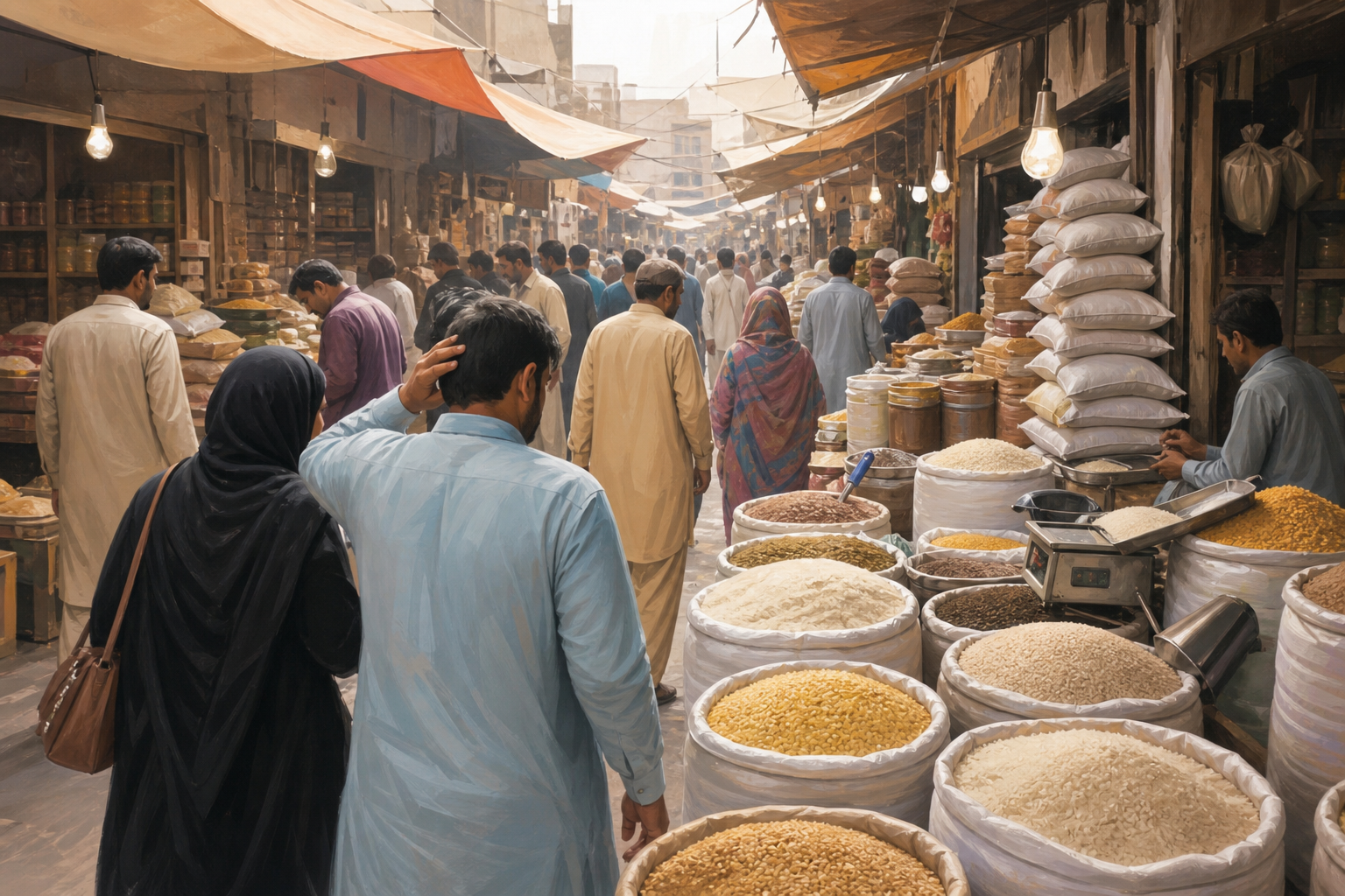 کراچی میں آٹے کی قیمت 180 روپے کلو تک پہنچنے کا دعویٰ، گندم بحران پر سیاسی سوالات — نمائشی تصویر